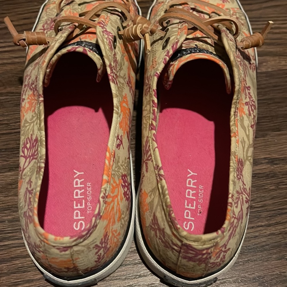 Sperry Topslider With Beautiful Multi-Color Coral… - image 4